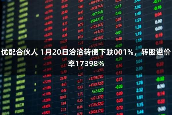 优配合伙人 1月20日洽洽转债下跌001%，转股溢价率17398%