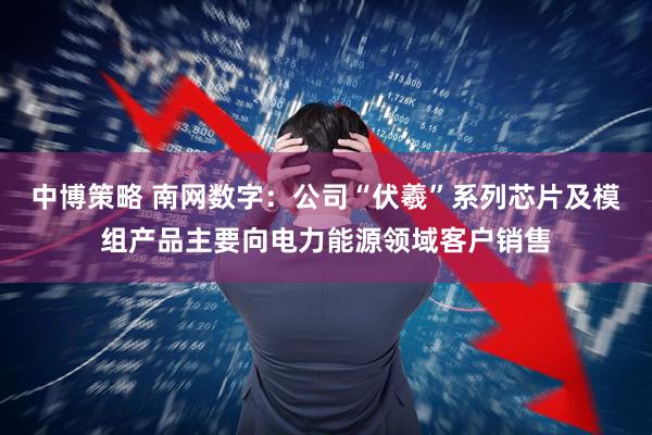中博策略 南网数字：公司“伏羲”系列芯片及模组产品主要向电力能源领域客户销售